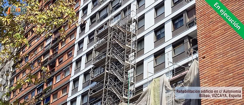 Rehabilitación de edificio en calle Autonomia de Bilbao