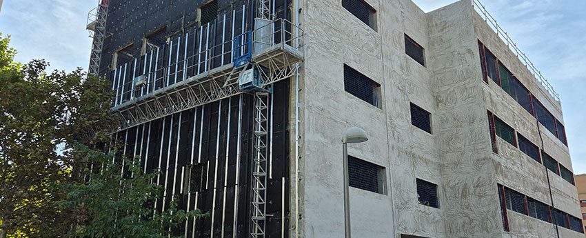 Instaladores de fachadas ventiladas de panel de fibrocemento EQUITONE en Madrid