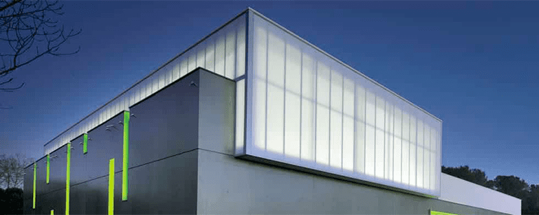 Fachadas de policarbonato