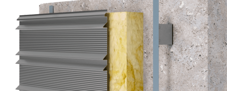 Fachadas engatilladas de aluminio