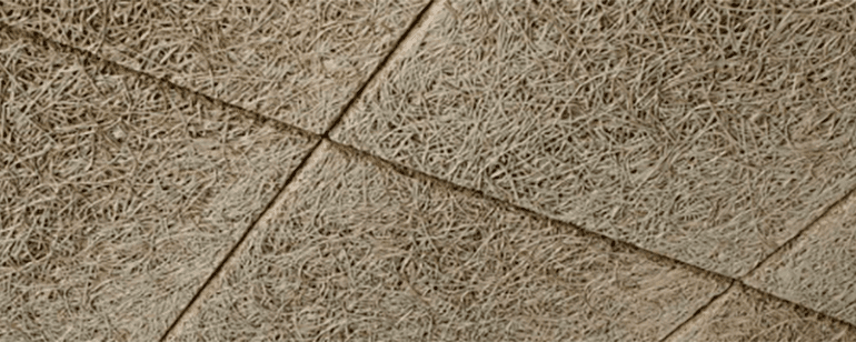 Falsos techos registrables de viruta de madera